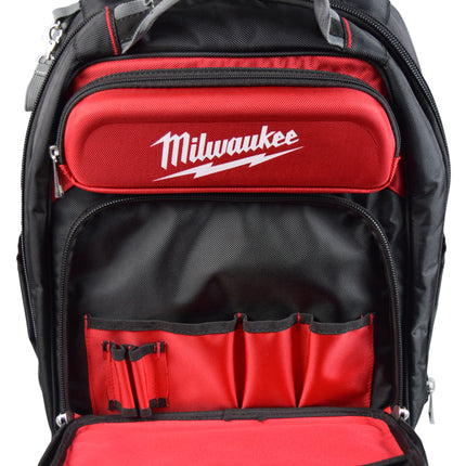 Milwaukee 48-22-8201 PACKOUT Jobsite Backpack – Modular Tool Storage Bag with Impact-Resistant Base, 48 Pockets & Laptop Sleeve
