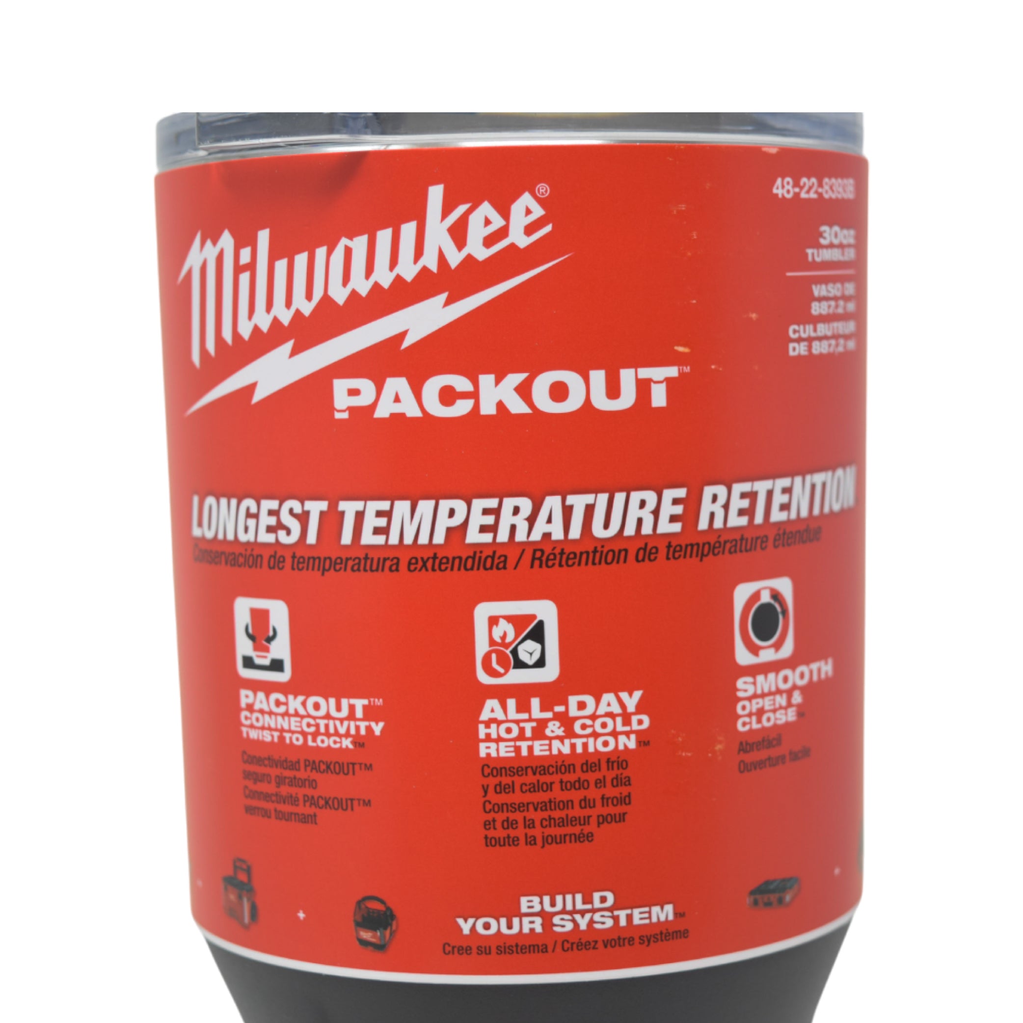 Milwaukee 48-22-8393B PACKOUT 30oz Tumbler (Black)