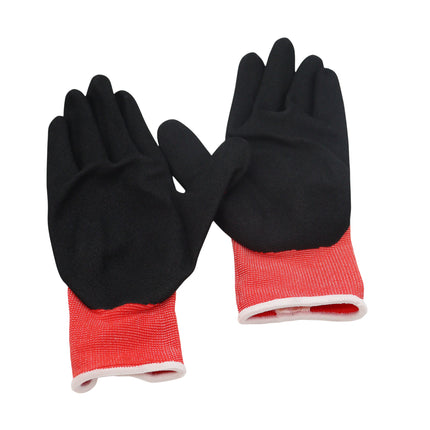 Milwaukee 48-22-8902B Large Red Nitrile Level 1 Cut Resistant Dipped Work Gloves (12-Pack)