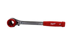 Lineman's High-Leverage Ratcheting Wrench w/ Milled Strike Face