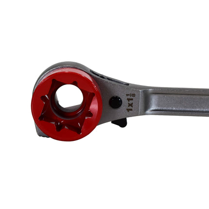 Lineman's High-Leverage Ratcheting Wrench w/ Milled Strike Face
