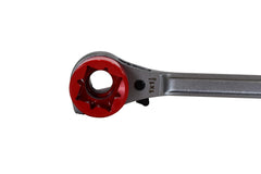 Lineman's High-Leverage Ratcheting Wrench w/ Milled Strike Face