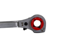 Lineman's High-Leverage Ratcheting Wrench w/ Milled Strike Face