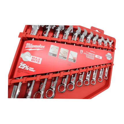 Milwaukee 48-22-9411 11pc SAE Combination Wrench Set