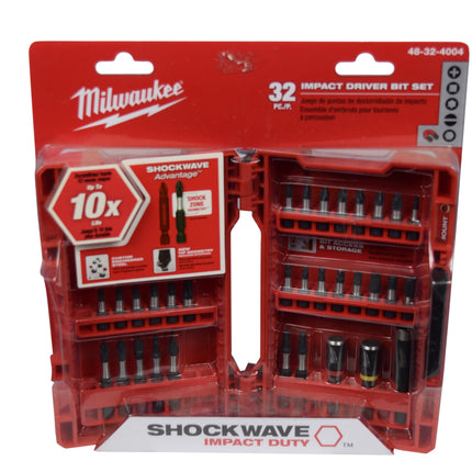 Milwaukee 48-32-4004 32-Piece Shockwave Driver Bit Set