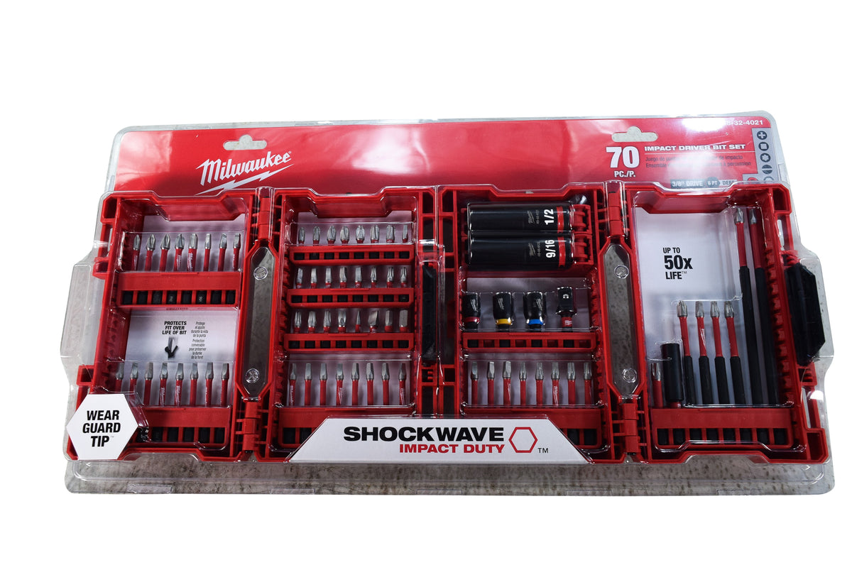 Milwaukee 48-32-4021 Shockwave Impact Duty Driver Bit Set (70-Piece)