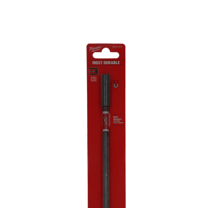 Milwaukee Shcokwave 12″ Impact Duty Magnetic Bit Holder – Heavy-Duty 1/4″ Hex Bit Extension with Magnetic C-Ring Retention, Shockzone Torque Absorption & Slim Design for Tight Spaces