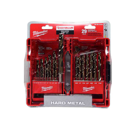 Milwaukee 48-89-2332 Cobalt Red Helix Drill Bit Set for Drill Drivers (29-Piece)