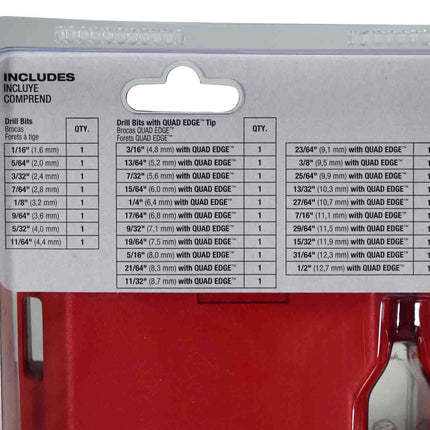 Milwaukee 48-89-2332 Cobalt Red Helix Drill Bit Set for Drill Drivers (29-Piece)