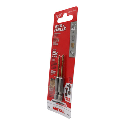 Milwaukee 48-89-4603 Shockwave 3/32 in. Titanium Drill Bit