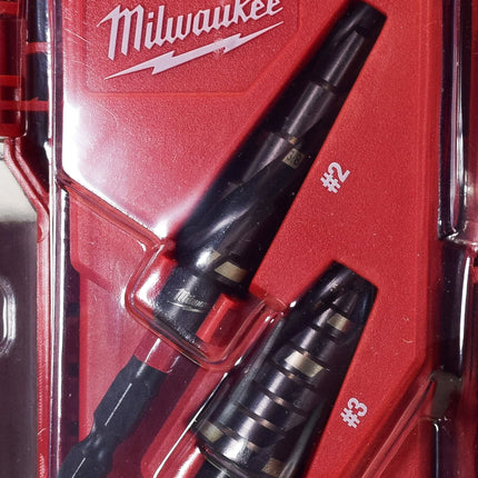 Milwaukee 48-89-9256 SHOCKWAVE Impact Duty Step Bit Mechanical Set (#2, #3, #8)