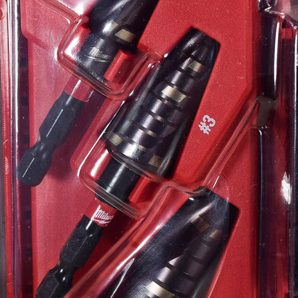 Milwaukee 48-89-9256 SHOCKWAVE Impact Duty Step Bit Mechanical Set (#2, #3, #8)