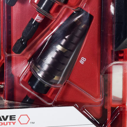 Milwaukee 48-89-9256 SHOCKWAVE Impact Duty Step Bit Mechanical Set (#2, #3, #8)