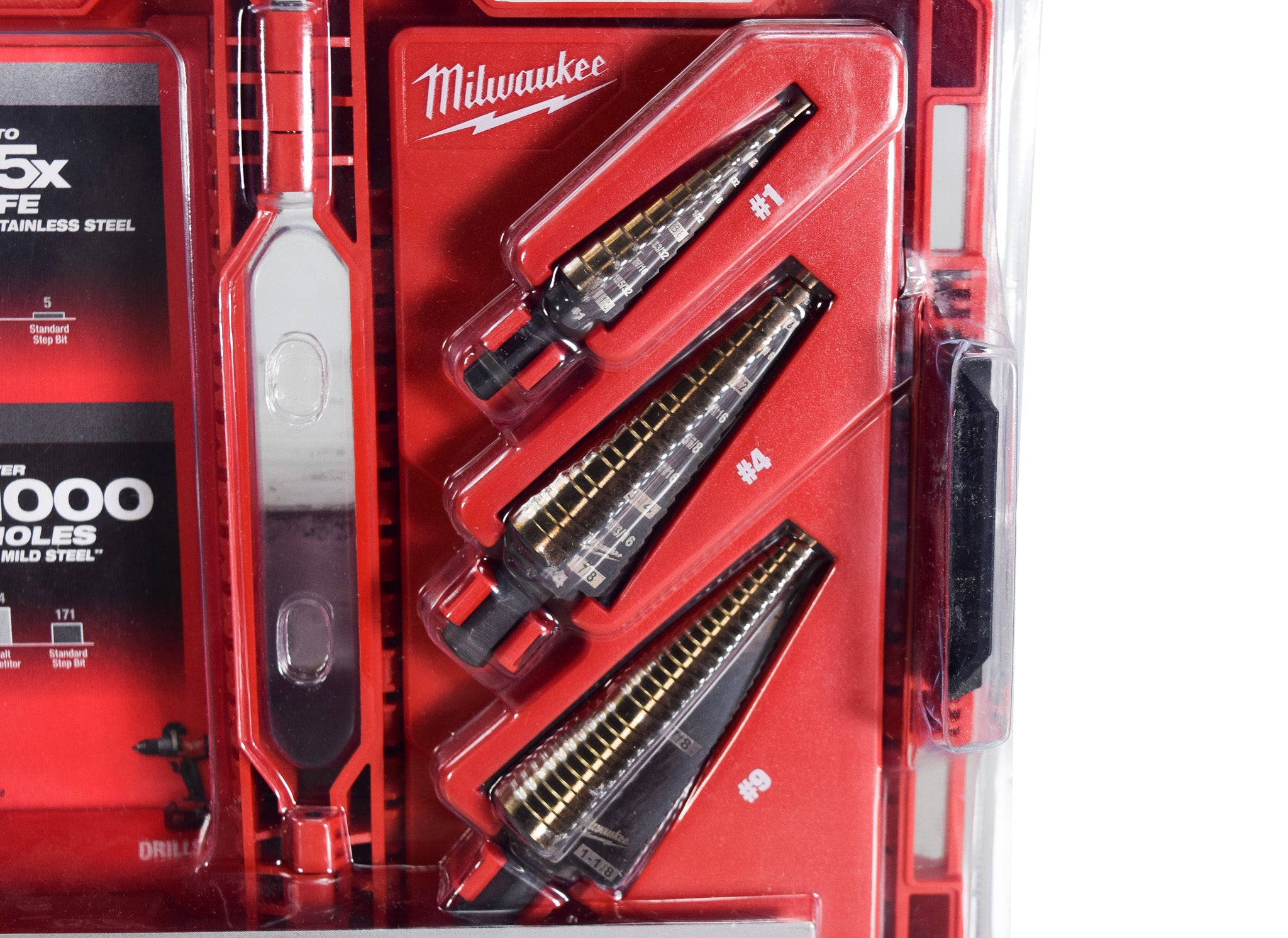 Milwaukee 48-89-9291 Milwaukee Cobalt Step Drill Bit 3PC Set #1 , #4 , #9