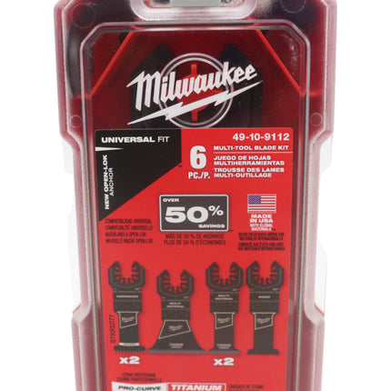 Milwaukee 49-10-9112 Oscillating Multi-Tool Blade Kit (6-Piece)