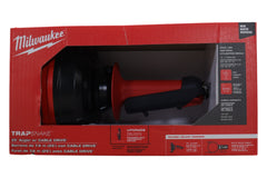 Milwaukee 49-16-2573 TRAPSNAKE 25' Auger with CABLE DRIVE, 1/4" x 25' Cable for 1/2" to 2" Drain Lines, Compatible with M12 TRAPSNAKE Driver, Ideal for Sinks, Bathtubs, and Showers (Tool Only)