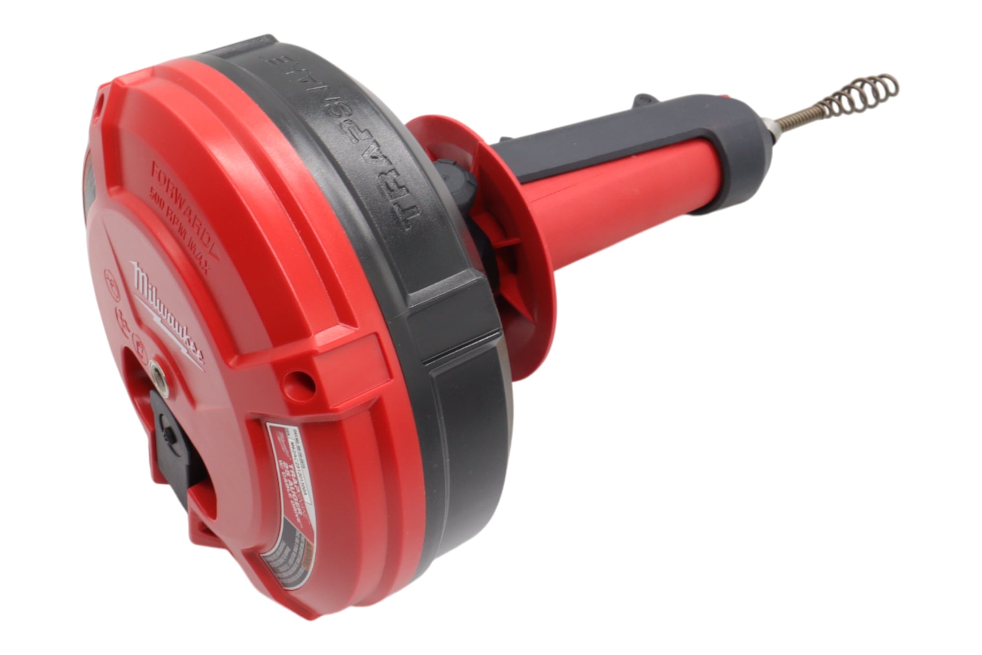 Milwaukee 49-16-2573 TRAPSNAKE 25' Auger with CABLE DRIVE, 1/4" x 25' Cable for 1/2" to 2" Drain Lines, Compatible with M12 TRAPSNAKE Driver, Ideal for Sinks, Bathtubs, and Showers (Tool Only)