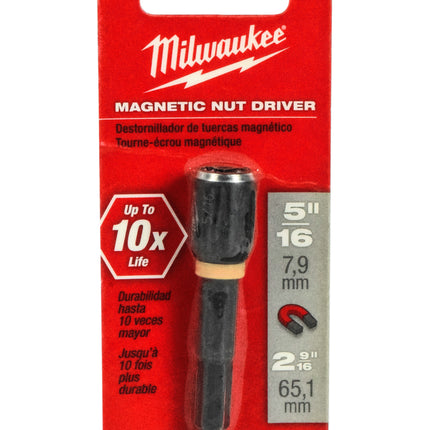 Milwaukee 49-56-4533 SHOCKWAVE Impact Duty 5/16" x 2-9/16" Steel Magnetic Nut Driver