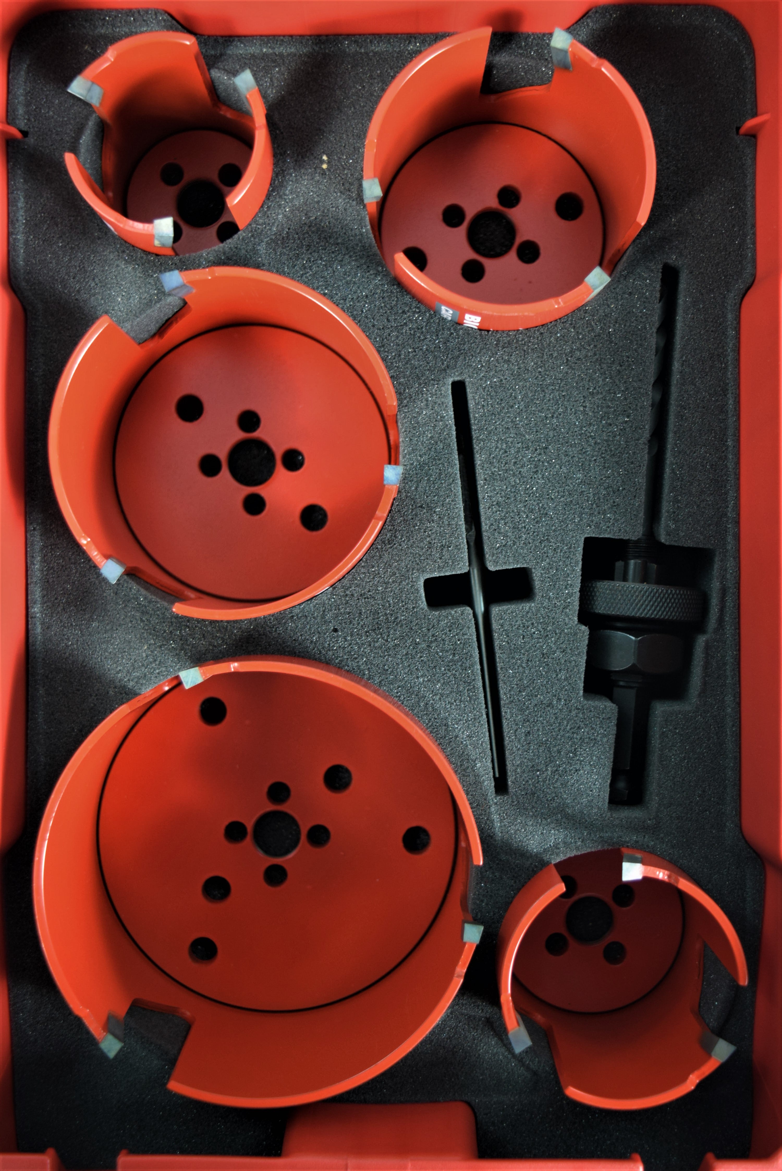 Milwaukee BIG HAWG Carbide Hole Saw Kit with PACKOUT Case 49-56-9295