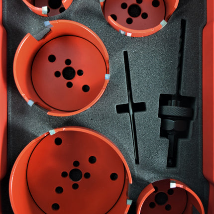 Milwaukee BIG HAWG Carbide Hole Saw Kit with PACKOUT Case 49-56-9295
