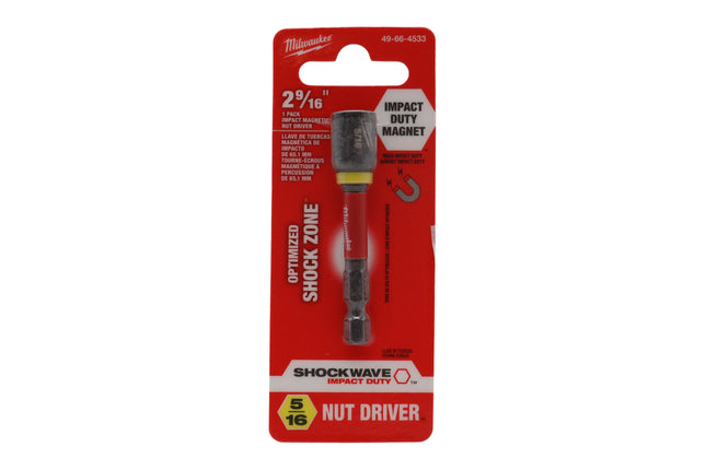 Milwaukee 49-66-4533 SHOCKWAVE Impact Duty 5/16" x 2-9/16" Magnetic Nut Driver