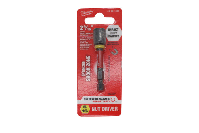 Milwaukee 49-66-4533 SHOCKWAVE Impact Duty 5/16" x 2-9/16" Magnetic Nut Driver