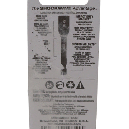 Milwaukee 49-66-4533 SHOCKWAVE Impact Duty 5/16" x 2-9/16" Magnetic Nut Driver
