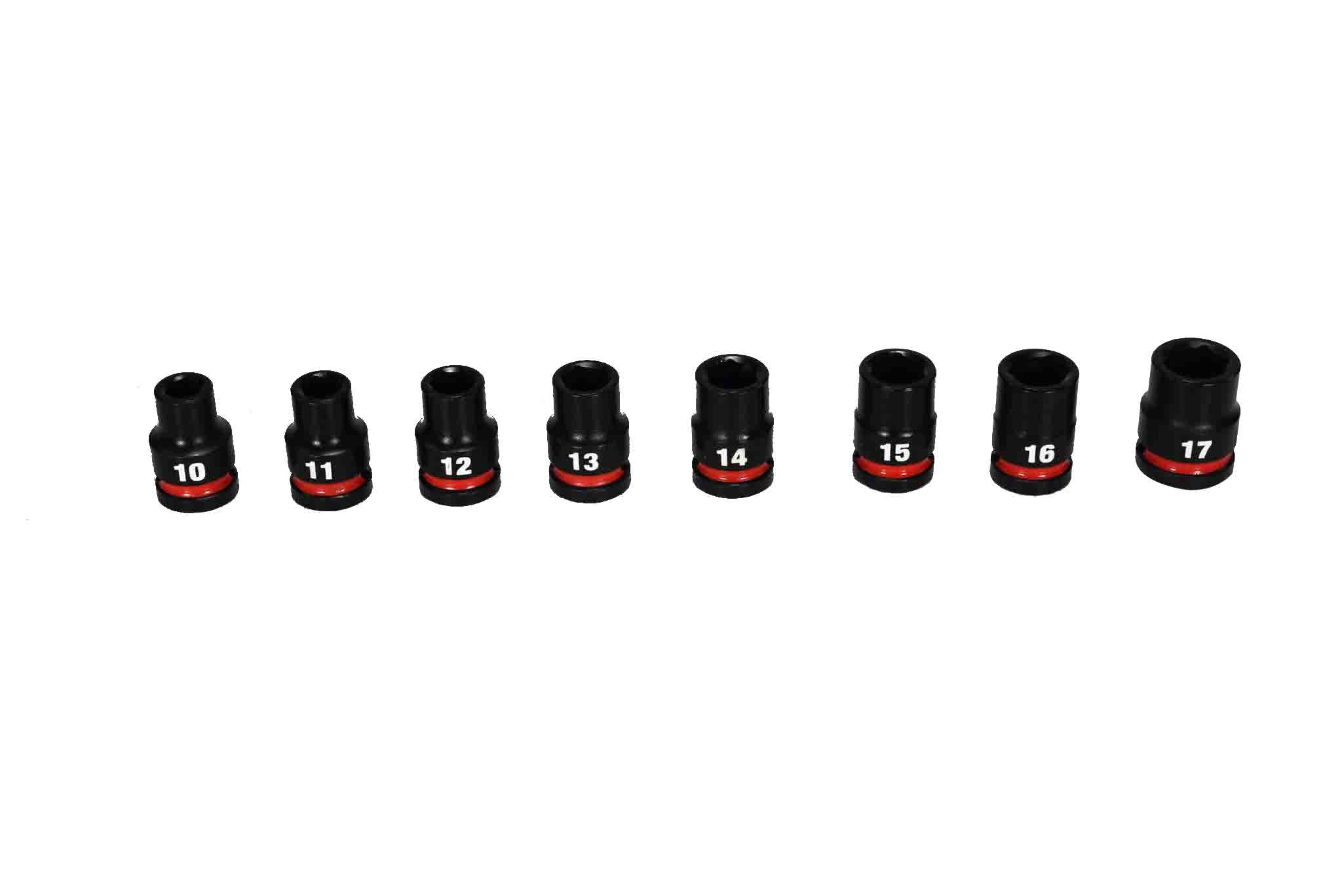 Milwaukee 49-66-6804 SHOCKWAVE Impact-Duty 1/2 in. Drive Metric and SAE Standard Impact PACKOUT Socket Set (27-Piece)