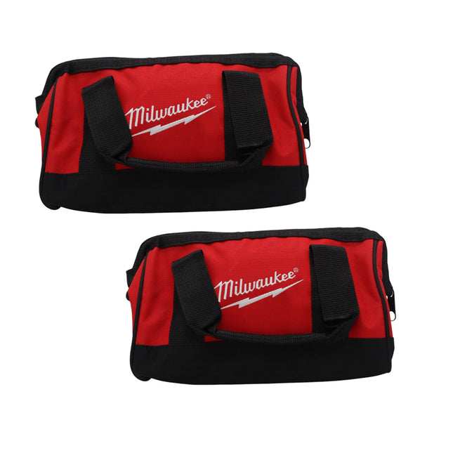 Milwaukee Heavy Duty 9-inch Canvas Contractor Tool Bag (2-Pack)