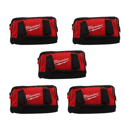 Milwaukee Heavy Duty 9-inch Canvas Contractor Tool Bag (5-Pack)