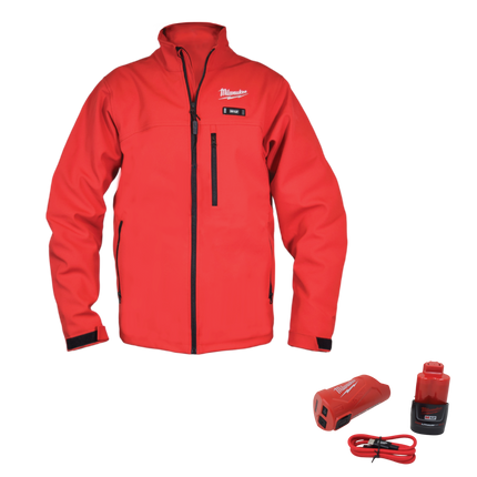 Milwaukee M12 HEAT RED TOUGHSHELL JKT KIT 2X