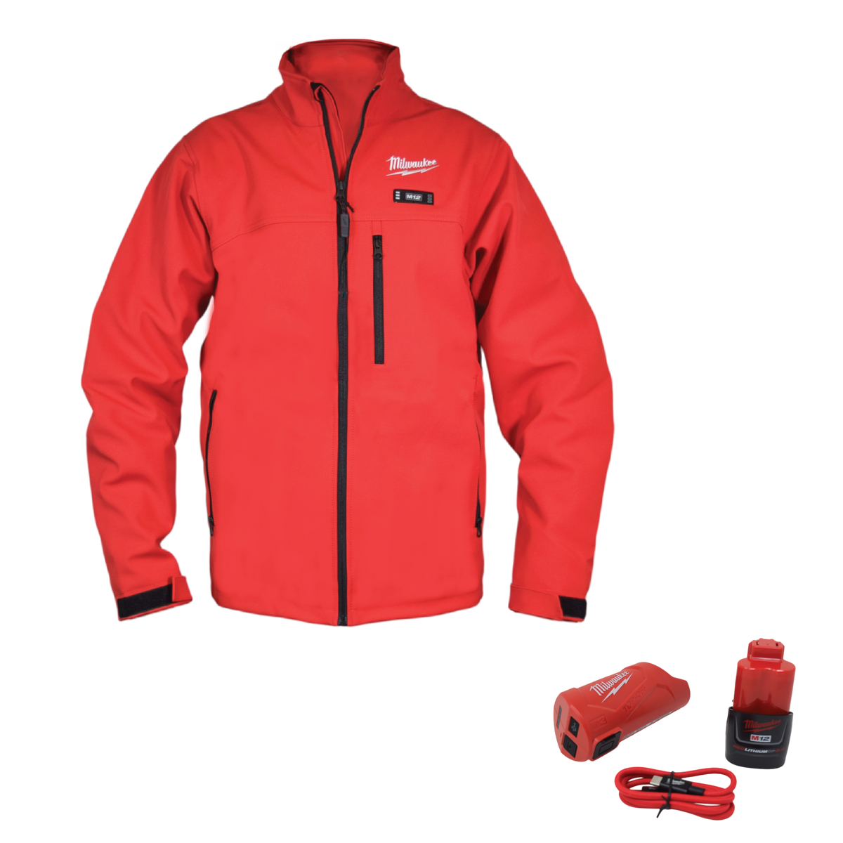 Milwaukee M12 HEAT RED TOUGHSHELL JKT KIT 3X