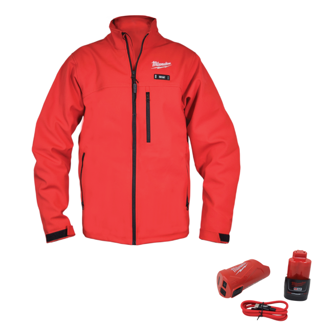 Milwaukee M12 HEAT RED TOUGHSHELL JKT KIT XL