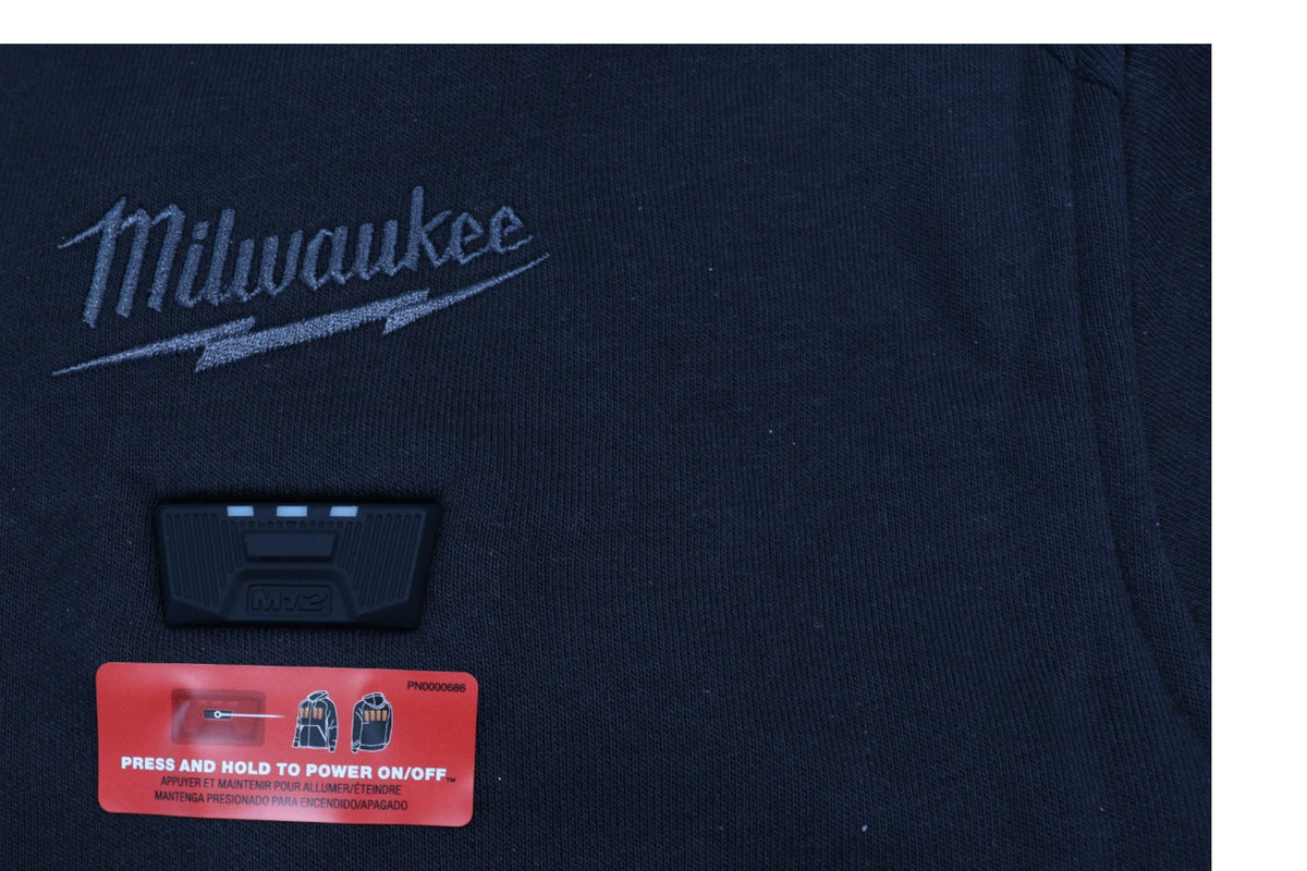 Milwaukee M12 12-Volt Black 2X-Large Heated Hoodie(Jacket & Battery Holder Only)