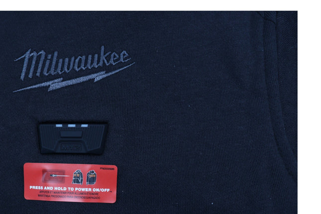Milwaukee M12 12-Volt Black Small Heated Hoodie(Jacket and Battery Holder Only)