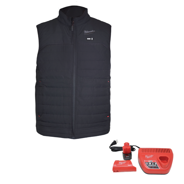 Milwaukee M12 HEAT BLK AXIS VEST KIT 2X