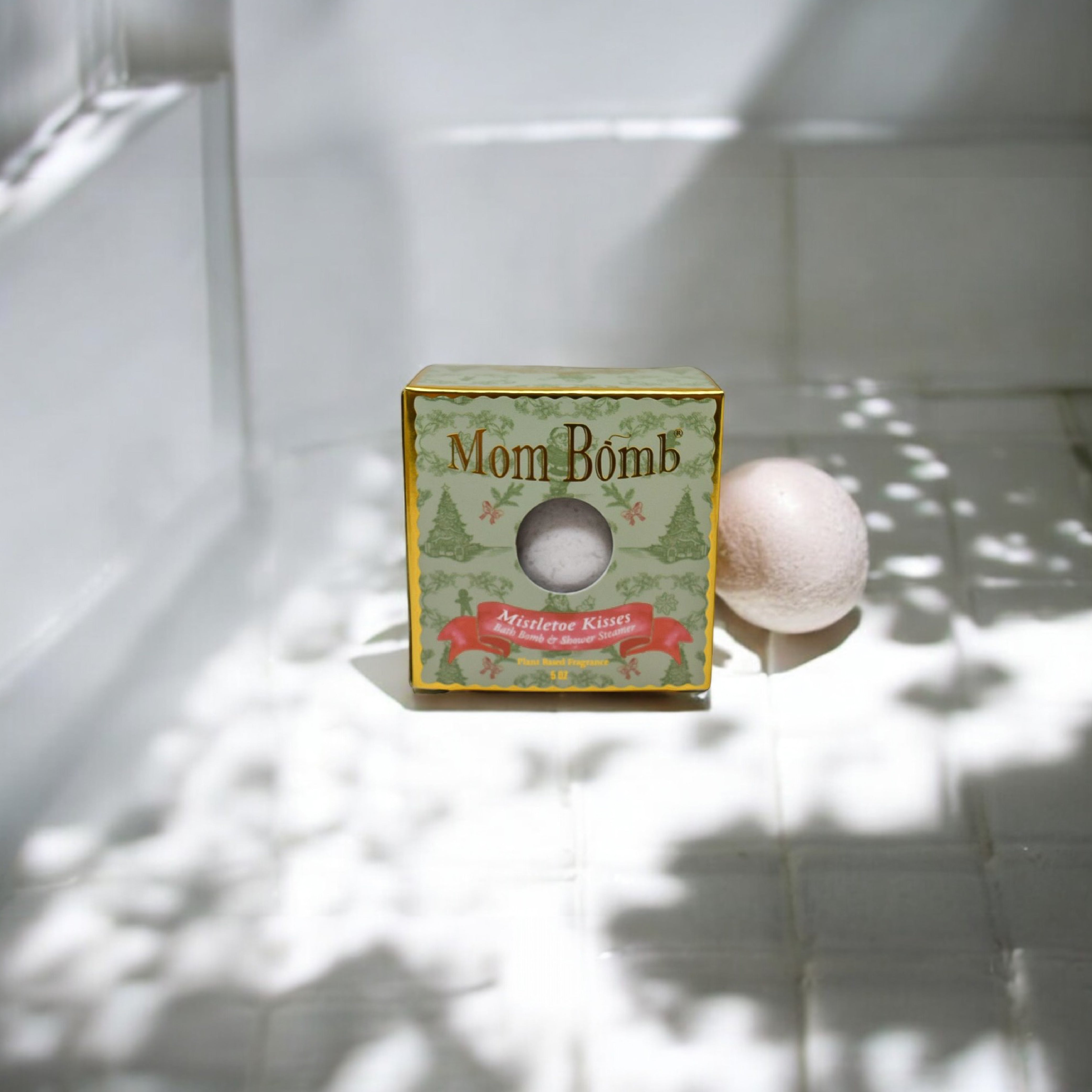 Mom Bomb Mistletoe Kisses Bomb with Plant Based Ingredients Made in the USA