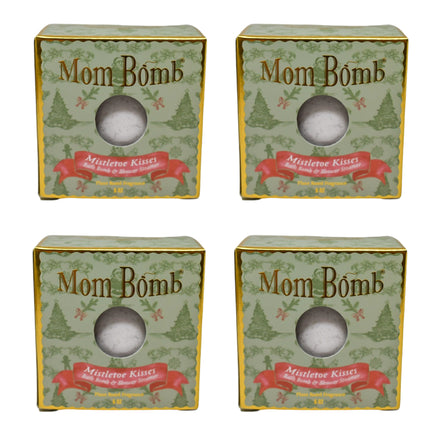 Mom Bomb Mistletoe Kisses Bomb with Plant Based Ingredients Made in the USA