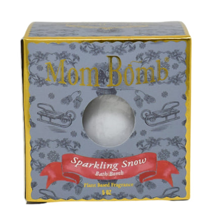 Mom Bomb Sparkling Snow Bomb with Plant Based Ingredients Made in the USA