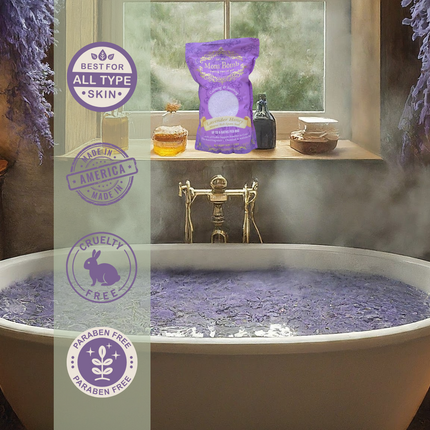 Mom Bomb Lavender Honey Bath Soaks 3 lbs of Pure Tranquility