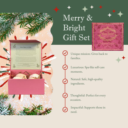 Mom Bomb Bath Bomb Gift Set (8) - Eight Unique, Plant-Based Fragrances