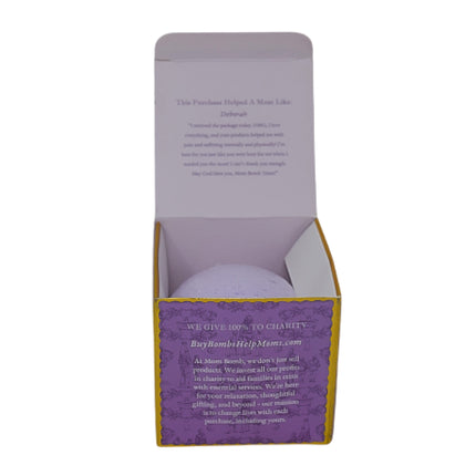 Mom Bomb Lavender Honey Bath Bomb with Plant Based Ingredients Made in the USA