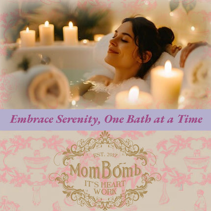 Mom Bomb Lavender Honey Bath Bomb with Plant Based Ingredients Made in the USA