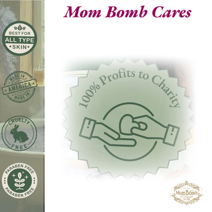 Mom Bomb Lavender Honey Bath Bomb with Plant Based Ingredients Made in the USA