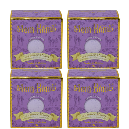 Mom Bomb Lavender Honey Bath Bomb with Plant Based Ingredients Made in the USA