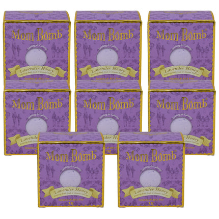 Mom Bomb Lavender Honey Bath Bomb with Plant Based Ingredients Made in the USA