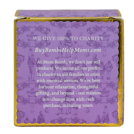 Mom Bomb Lavender Honey Bath Bomb with Plant Based Ingredients Made in the USA
