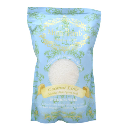 Mom Bomb Coconut Lime Bath Soaks 3 lbs of Pure Tranquility