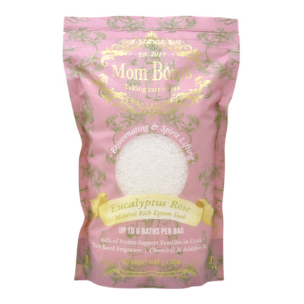 Mom Bomb Eucalyptus Rose Bath Soaks 3 lbs of Pure Tranquility