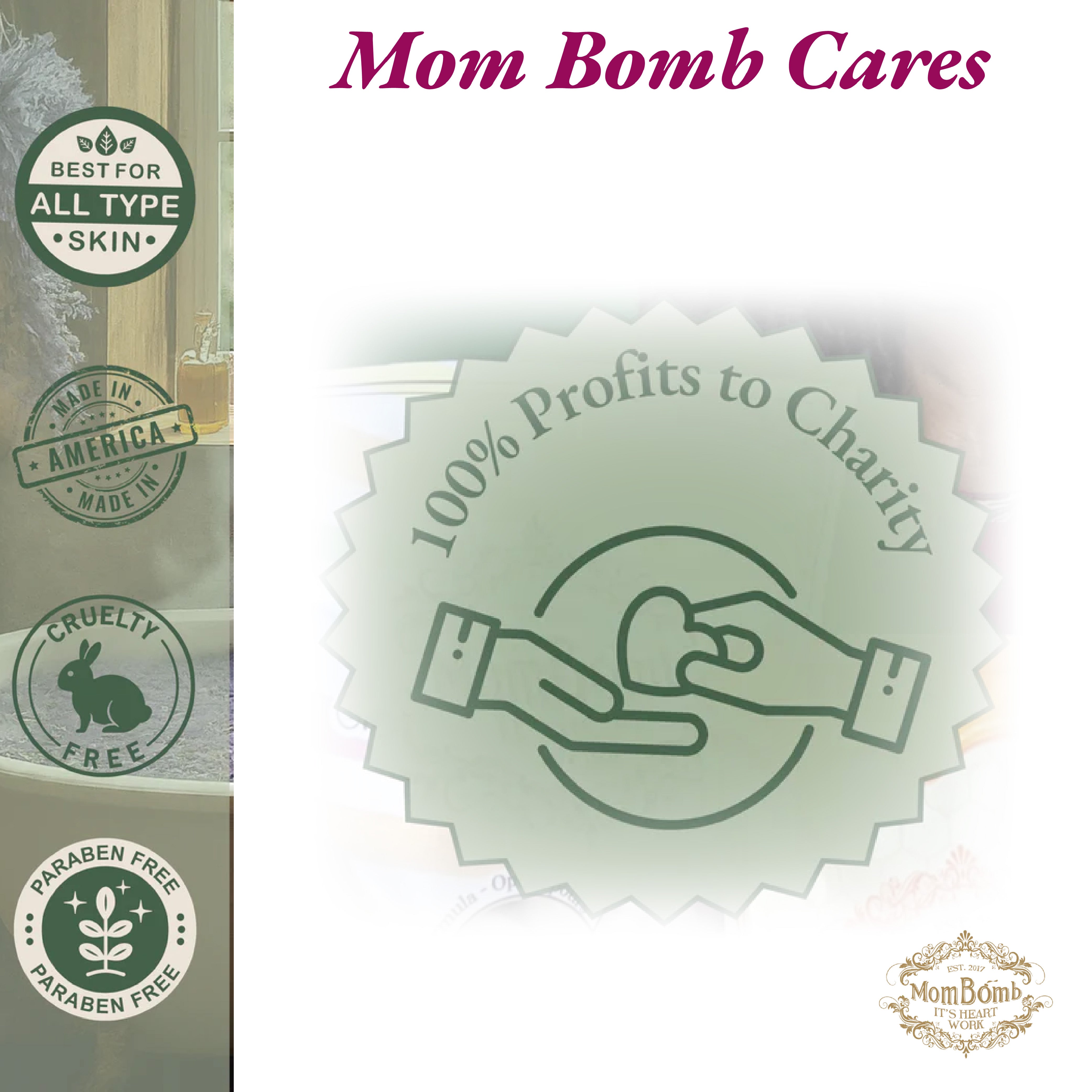 Mom Bomb Candy Cane Bath Soaks 3 lbs of Pure Tranquility